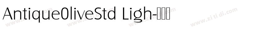 Antique0liveStd Ligh字体转换